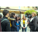 La professoressa Molina Pons in una spiegazione su Alghero.